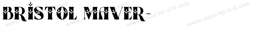 Bristol maver字体转换